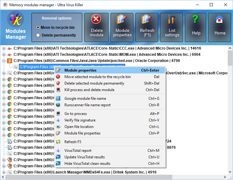 Modules manager